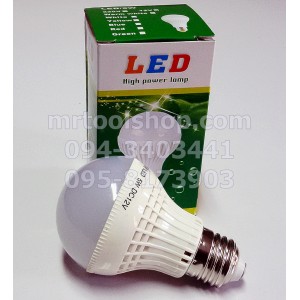 หลอด LED HIGH POWER 5W 12VDC PVC แสงสีขาว ขั้วE27 